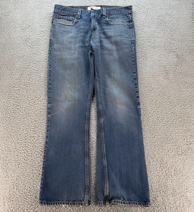 LEVIS 527 Jeans Herren Blau Bootcut Low Rise Baumwolle Denim Hose 34x32 Distressed - Bild 1 von 18