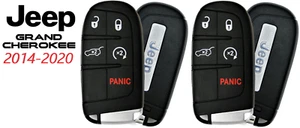 2 SMART KEYS FOR JEEP GRAND CHEROKEE 2014 - 2020 M3N40821302 TOP QUALITY - Picture 1 of 5