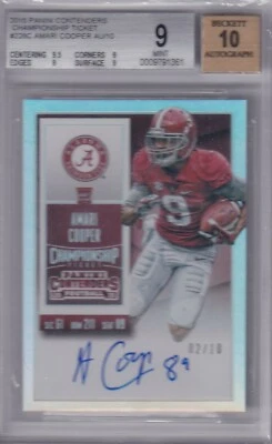 Amari Cooper 2015 Contenders Variation Championship Ticket Rc Auto 2/10 Bgs 9  - Image 1 of 2