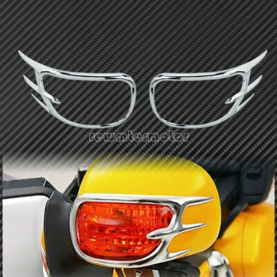 Chrome Front Turn Signal Lights Decoration Trims Fit For Goldwing GL1800 Audio - Image 1 of 4