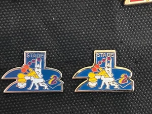  PINS PIN SPORT ANTENNE 2 FR2 MEDIA STADE 2 VERSION OR ET ARGENT - Picture 1 of 1
