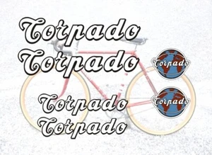 KIT Stickers TORPADO Bike Vintage Sticker Decals Era Bike Logo - Picture 1 of 1