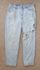 Pantalones de mezclilla vintage años 90 Levi's 560 calce suelto pierna cónica azul claro para hombre W38 L32 - Imagen 1 de 9