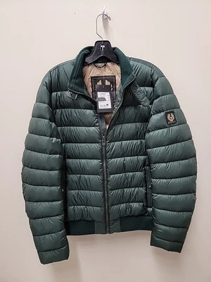 Chaqueta de plumón Belstaff Circuit en pino para mujer US 38 NUEVA CON ETIQUETAS Foto 1 de 4