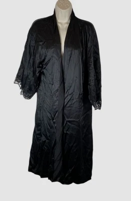 Bata para mujer Lise Charmel negra Splendeur Leavers encaje soie seda talla L Foto 1 de 2