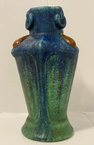 Jarrón Art Nouveau Bretby Cerámica Artesanía Estilo Ruskin Cabujón Liberty Interest - Imagen 1 de 11