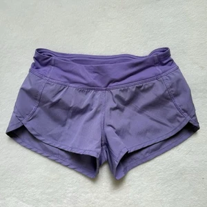 Ivivva By Lululemon Athletic Shorts Girls Size 7 Purple - Picture 1 of 8