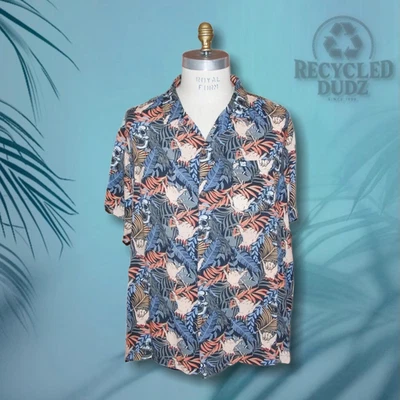 Liquid Death 男式 XXL 夏威夷衬衫 Severed Shaka 手和头骨 100% 人造丝 — 第 1/4 张图片