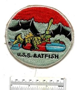 WW2 Submarine USS BATFISH SS-310 WWII Sub Boat US Navy Shoulder Patch USN - Picture 1 of 2