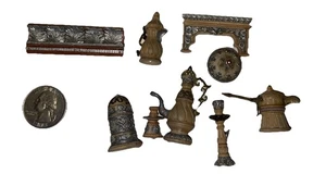 Eugene Kupjack Wood Bases & Miscellaneous Pieces w/ Metal Inlay Art - Picture 1 of 12