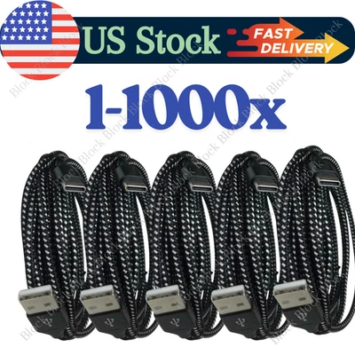 10FT USB-C Type C Cable Fast Charger Long Cord For iPhone 15 16 Pro Samsung Lot - Image 1 of 4
