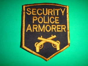 US Air Force SECURITY POLICE ARMORER Patch From Vietnam War Era - Picture 1 of 3