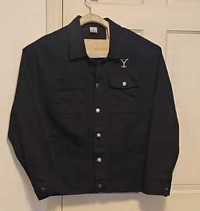SPIRIT Halloween! Yellowstone "RIP WHEELER" Men's Size Large Jean Jacket Costume - Picture 1 of 12