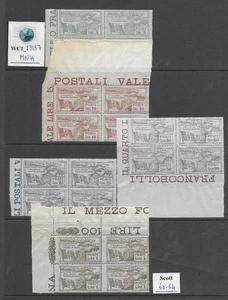 WC1_13157. IT. COL.: AEGEAN. CASTELROSSO. Blocks of 1923 set. Scott 60-63. MNH - Picture 1 of 1