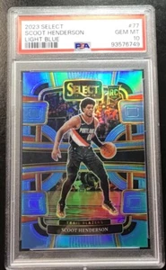 2023 Select Scoot Henderson #77 Concourse RC Rookie Light Blue Prizm /299 PSA 10 - Picture 1 of 2