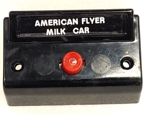 AMERICAN FLYER "MILK CAR" CONTROL BUTTON ... NICE QUALITY! NEW LABEL! - Picture 1 of 2