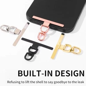 Metal Lanyards Card Ultra-thin Hanging Piece Sling Rope Card Clip Mobile Phone - Photo 1/15