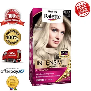 Napro Palette Permanent Hair Colour with Nourishing Oils 10-1 Light Ash Blonde - Picture 1 of 2