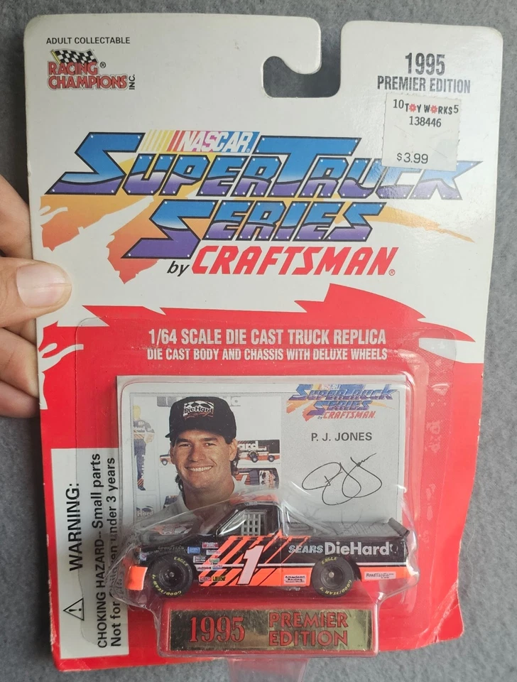 P.J Jones #1 Nascar 1995 Edición Diecast Super Truck Craftsman 1/64 Sears - NUEVO Foto 1 de 2