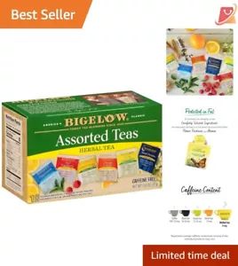 Assorted Herbal Tea Gift Set - 6 Flavors, 18 Bags Each for Pure Indulgence - Picture 1 of 9