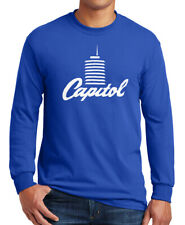 Capitol Towers Long Sleeve T-Shirt  The Beatles Rock Band Record Label S-3XL Tee