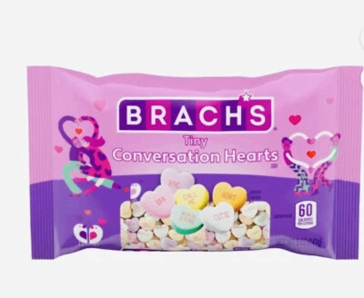 Bolso de dulces Brach's Tiny Conversation Hearts, 5 OZ ver más abajo  Foto 1 de 4