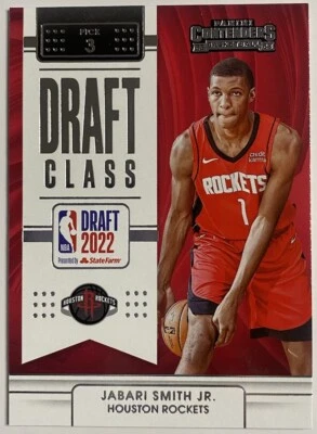 Jabari Smith JR RC 2022-23 Contenders Draft Class # 4 Rockets - Image 1 of 2