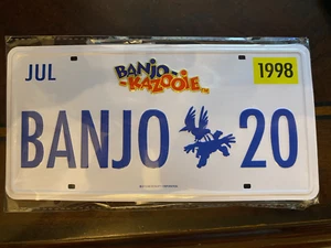 "Caja de botín Banjo Kazooie 2018 exclusiva placa de metal con soporte 8x4" - Imagen 1 de 2