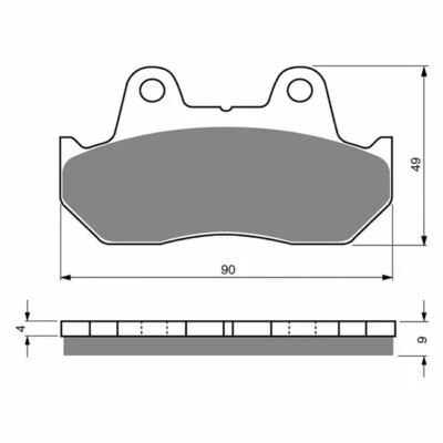 Front Sintered Brake Pads Fit Honda CX500T TURBO 1983 - Image 1 of 2