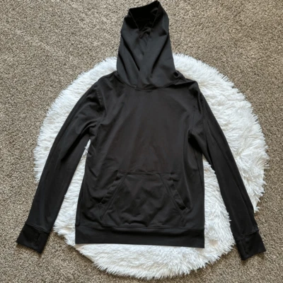 Sudadera con Capucha Ivivva by Lululemon Top DEFECTUOSA Manga Larga Negra Niñas Talla 14 Foto 1 de 4