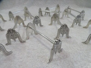 12 porte couteaux métal argenté orfèvre Boulenger st Empire - Foto 1 di 8