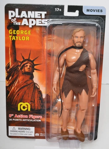 Mego 'Planet Of the Apes' GEORGE TAYLOR 8" Figure 2022 New Carded TOPPS Excl Cover