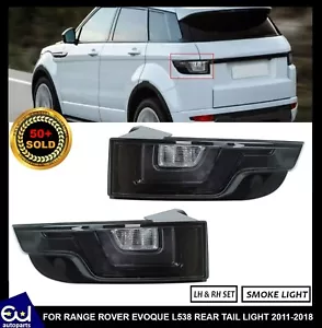 2 X LED SMOKED REAR TAIL LIGHT LAMPS FOR LAND RANGE ROVER EVOQUE L538 2011-2020 - Picture 1 of 17