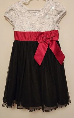 Fancy Girls Sz. 6 Dress by "Jona Michelle" Beautiful!  Holiday Perfect! (#156) - Image 1 of 3