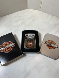 ZIPPO  LIGHTER  BARRETT SMITHE HARLEY DAVIDSON GHOST RIDER  TIRE  NEW  1996 - Bild 1 von 10