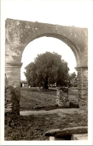 Primo albero di pepe della California RPPC missione San Luis Rey foto reale cartolina - Foto 1 di 2