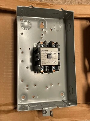 Contactor de iluminación y calefacción Siemens LEN01B002120A bobina de 20 amperios 120/110 VCA Foto 1 de 4