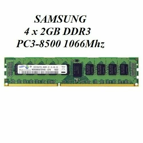 MEMORIA DDR3 PC3-8500E SAMSUNG M391B5673FH0-CF8 2GB Lote de 4 módulos Foto 1 de 1
