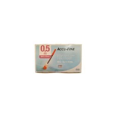 30 SIRINGHE STERILI PER INSULINA ACCU-FINE 0,5ml 8mm 30G AGO scad 01/2022