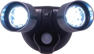 Motion Sensored Battery Powered Twin LED Security Flood Light with PIR Sensor - Picture 1 of 9