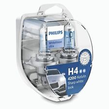 For Nissan Urvan E24 Philips WhiteVision Ultra Low / High Beam Headlight Bulbs