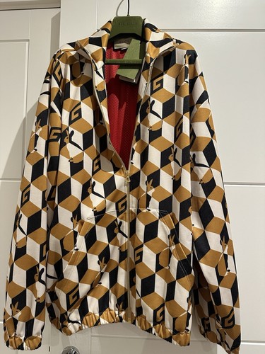 Gucci Giacca Uomo Coniglio G Cubo Pista Taglia L
