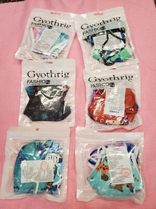 Gyothrig Cloth Face Masks for Kids Protective Masks, Reusable 6 packages FM-2 - Picture 1 of 7