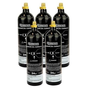CO2 Pin Valve Cylinder Tank Paintball 24 Oz. (empty) - WRCO2-CL24 5 pack - Picture 1 of 2