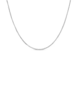 Olive & Kette 14k Weißgold Box Kette Halskette - Bild 1 von 31
