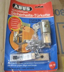 Abus Abschließbare Türkette  Sk78/79  mit Schlüssel (22) - Bild 1 von 3