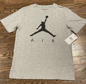 ✅ $20 Michael Air Jordan Brand Nike Shirt Heather Gray Boys XL (13/15) Flight 💯 - Picture 1 of 4