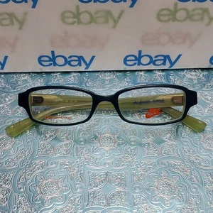 ✅️⭐️ NIKE 7004 / 465 Navy Blue On Olive 51□18 145 Rectangle Eyeglasses "Frames" - Picture 1 of 24