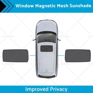 2x Rear Port Window Magnetic Mesh Sunshades Suitable for Kia Carnival YP Series - Picture 1 of 9