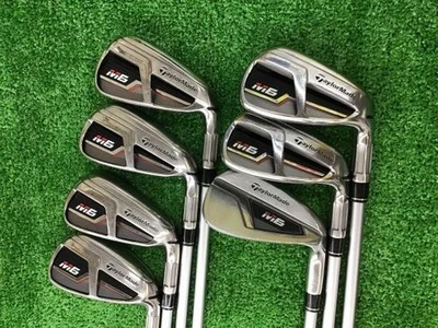 TaylorMade M6 2019 Iron Set 5-9,Pw,Aw 7pc Flex Regular FUBUKI TM6 Graphite - Image 1 of 4